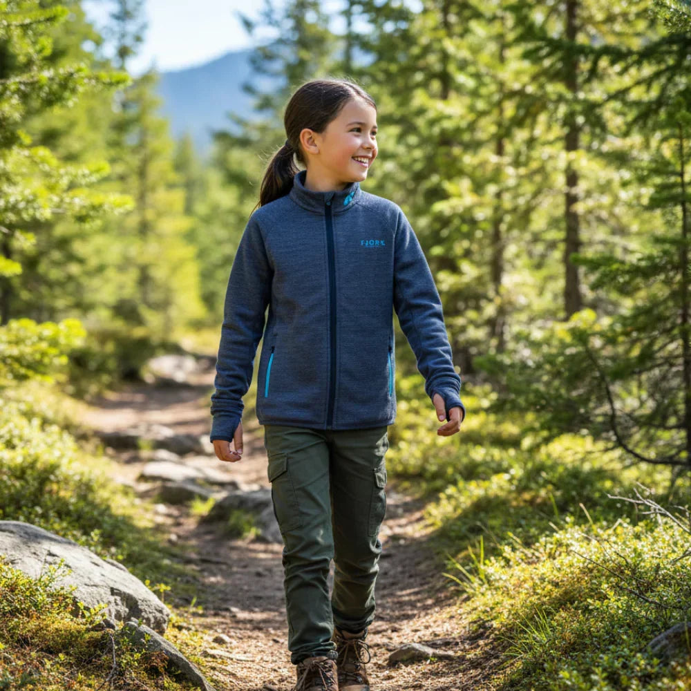 Bunda Ultra 300 Merino dětská, barva Blue St Moritz, Fjork Merino