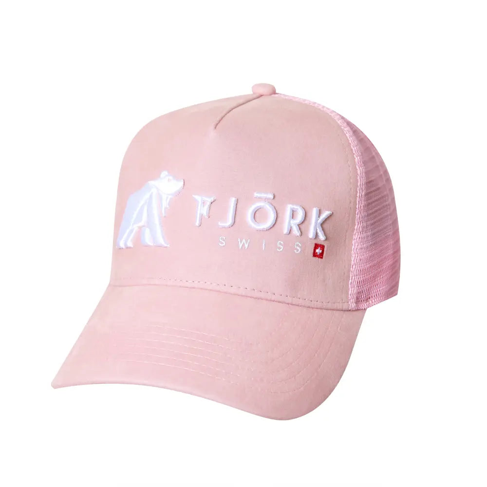 Baseballová kšiltovka, barva Pink Montana, Fjork Merino