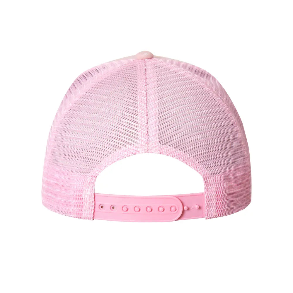 Baseballová kšiltovka, barva Pink Montana, Fjork Merino