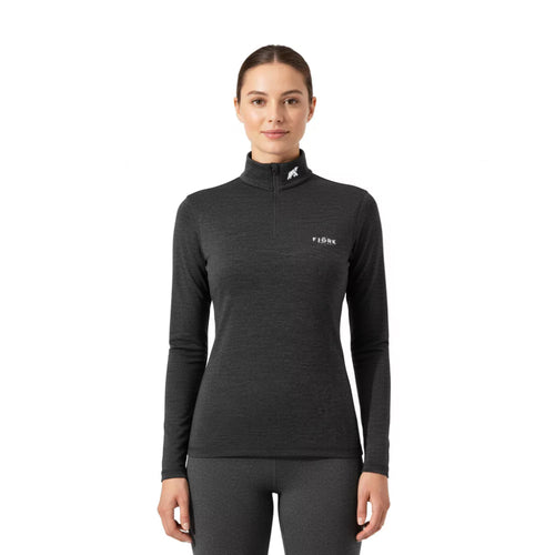 Bjork Zip 210 dámské, barva Grey Zinal, vlna merino, Fjork Merino