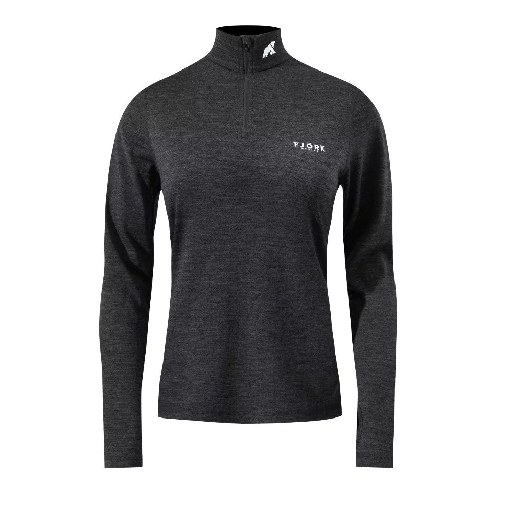 Bjork Zip 210 dámské, barva Grey Zinal, vlna merino, Fjork Merino