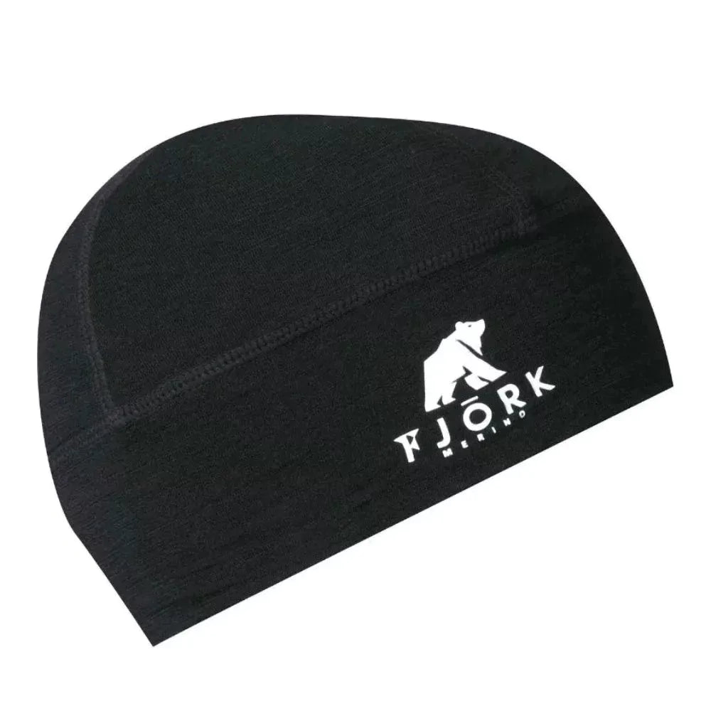 Čepice Pollux, barva Black Laax, vlna merino, Fjork Merino