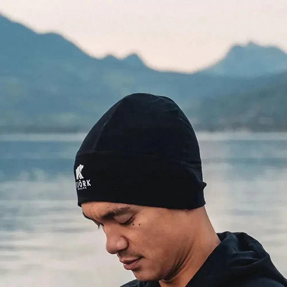 Čepice Pollux, barva Black Laax, vlna merino, Fjork Merino