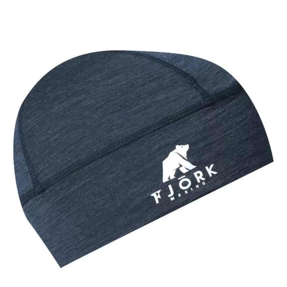 Čepice Pollux, barva Blue St Moritz, vlna merino, Fjork Merino