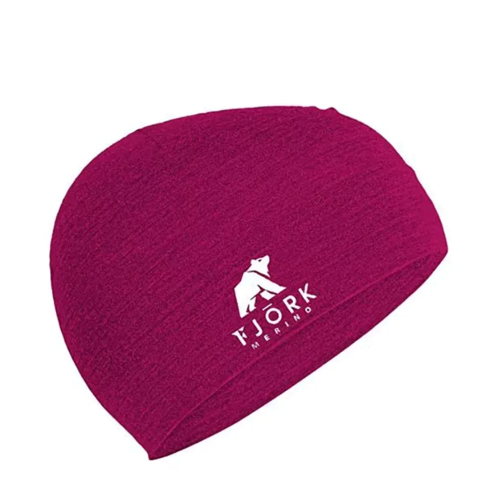 Čepice Pollux, barva Pink Montana, vlna merino, Fjork Merino