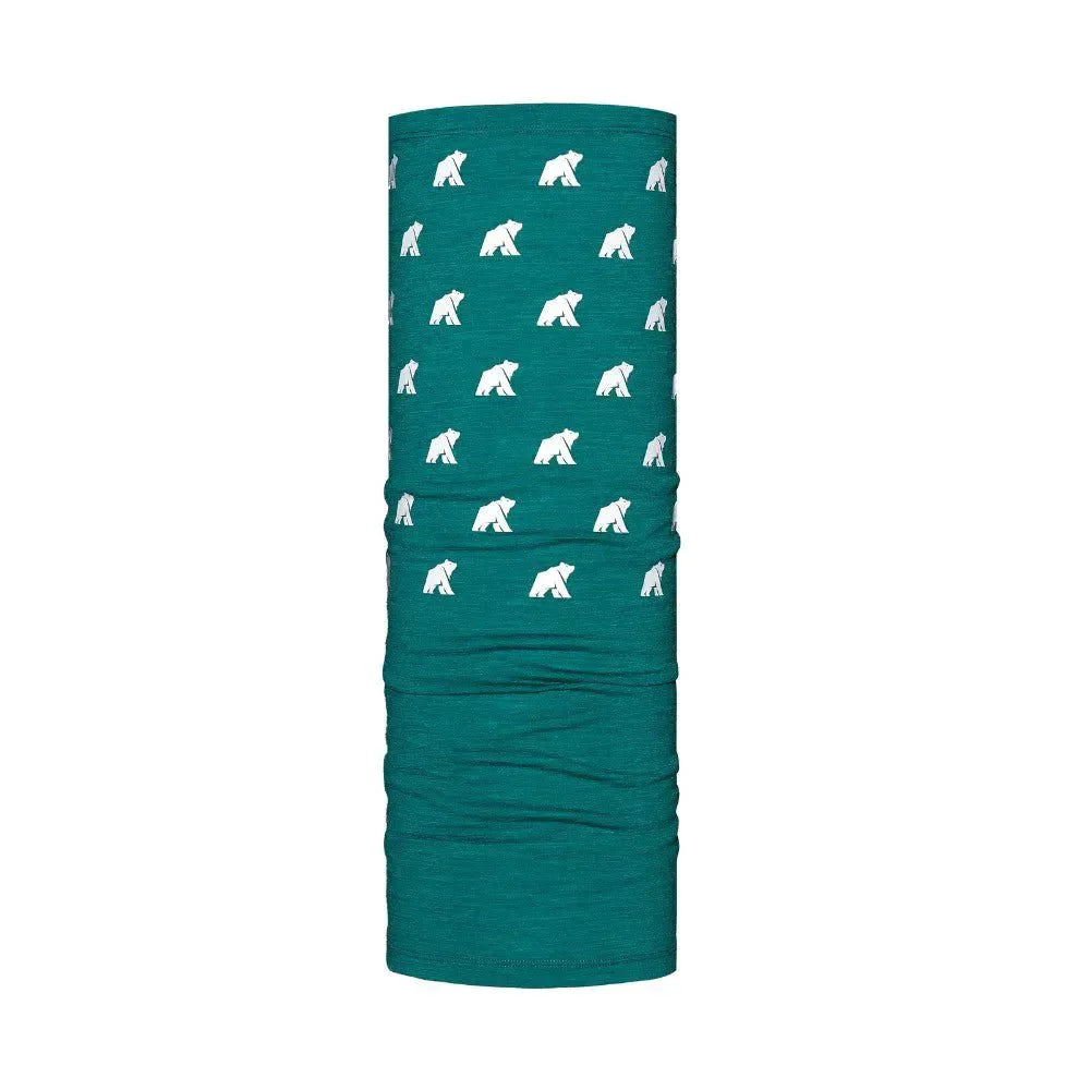 Oboustranný nákrčník, barva Green Engelberg, vlna merino, Fjork Merino