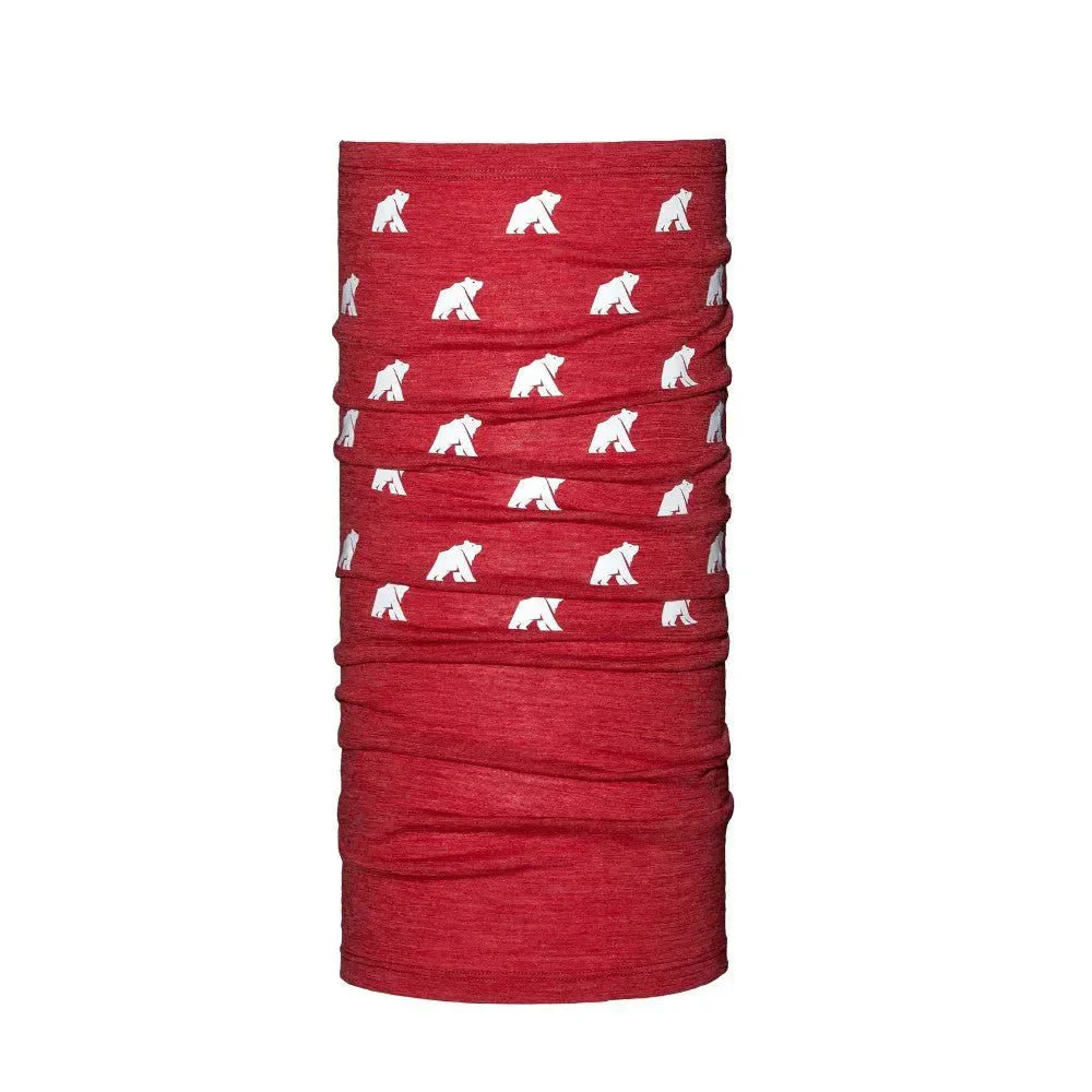 Oboustranný nákrčník, barva Red Verbier, vlna merino, Fjork Merino