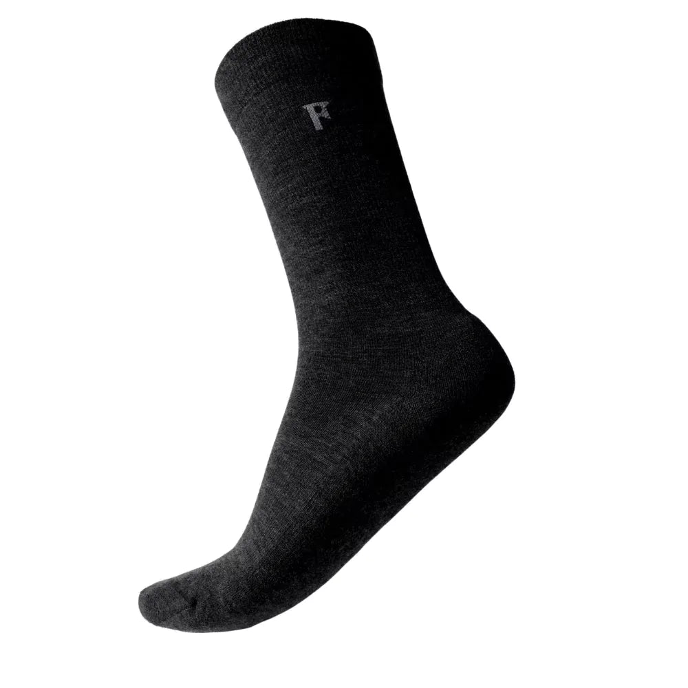 Ponožky City – balení 3 párů, barva Black Laax, vlna merino, Fjork Merino