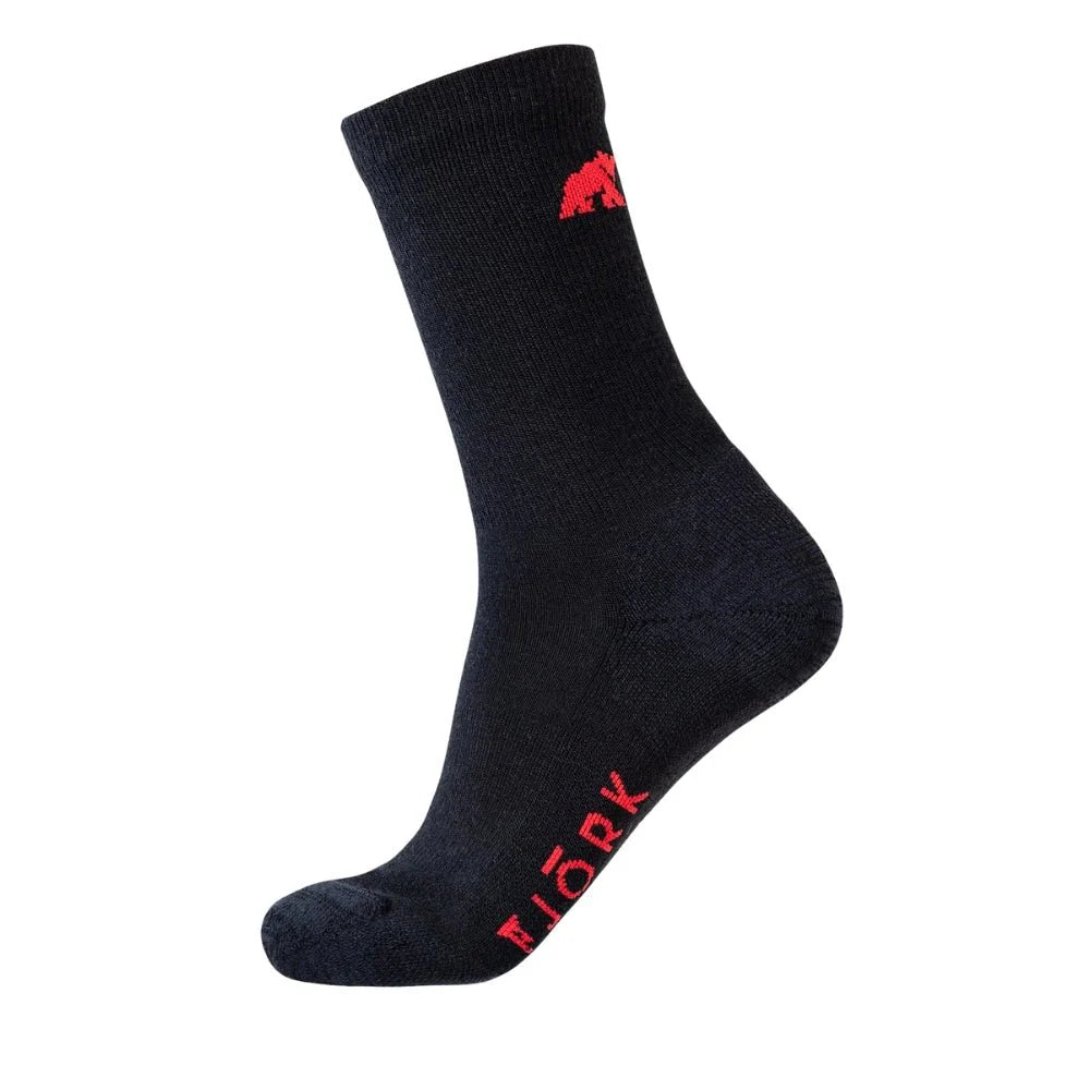 Ponožky Classic Cut – balení 3 párů, barva Black Laax, vlna merino, Fjork Merino