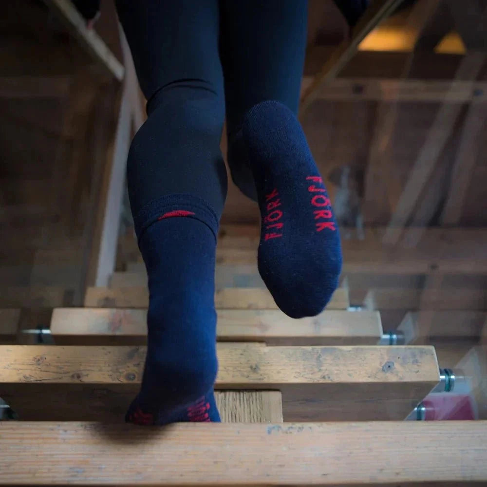 Ponožky Classic Cut – balení 3 párů, barva Navy, vlna merino, Fjork Merino
