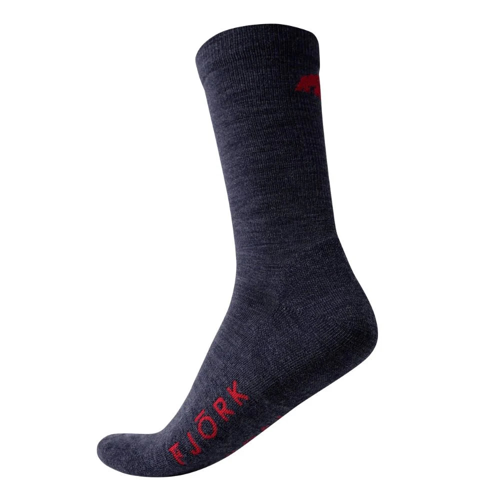 Ponožky Classic Cut – balení 3 párů, barva Navy, vlna merino, Fjork Merino
