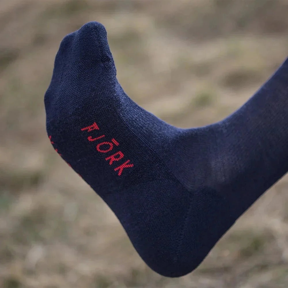 Ponožky Classic Cut – balení 3 párů, barva Navy, vlna merino, Fjork Merino
