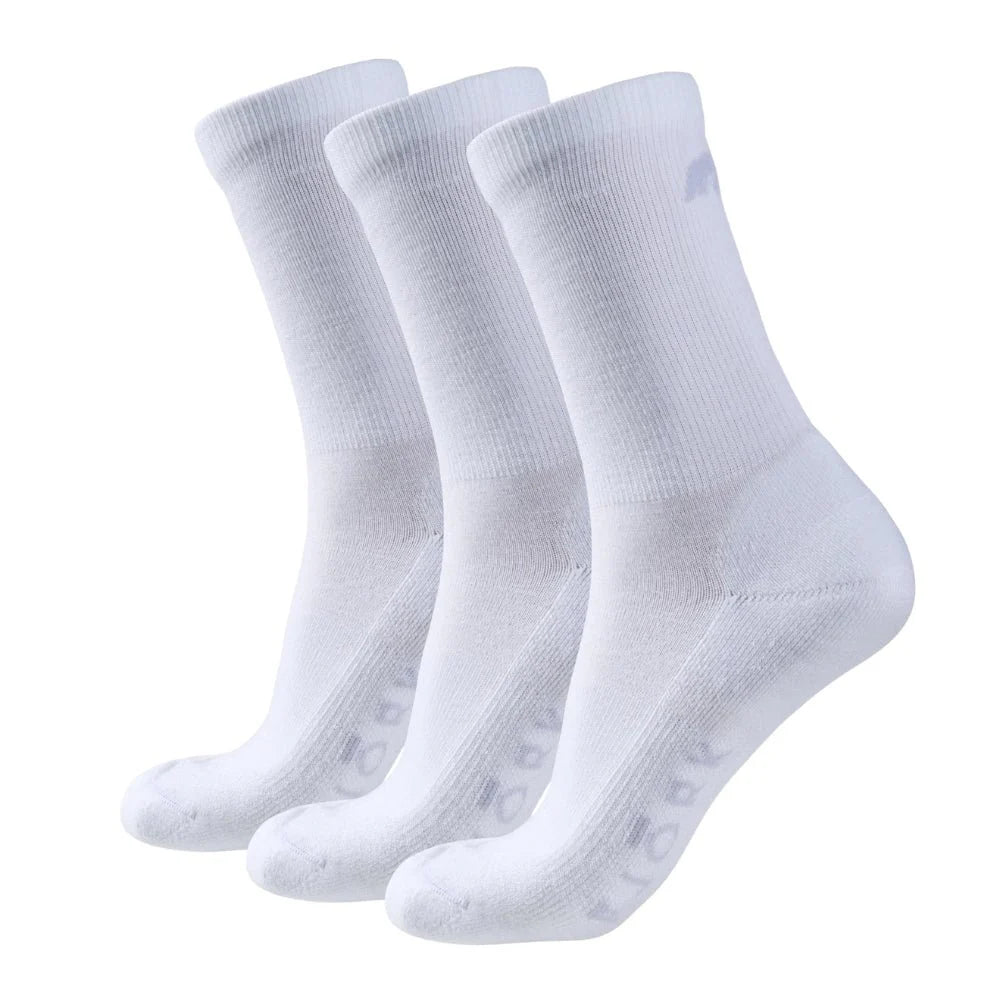 Ponožky Classic Cut – balení 3 párů, barva Polar White, vlna merino, Fjork Merino