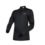 Finn Zip 210 pánské, barva Black Laax, vlna merino, Fjork Merino