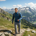Finn Zip 210 pánské, barva Blue St Moritz, vlna merino, Fjork Merino