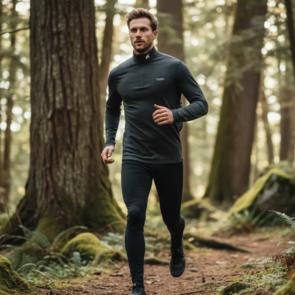 Finn Zip 210 pánské, barva Grey Zinal, vlna merino, Fjork Merino
