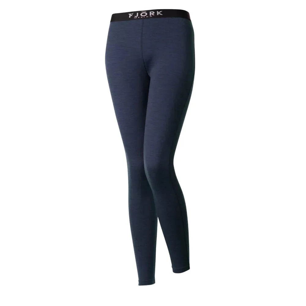 Legíny Bjork 210 dámské, barva Blue St Moritz, vlna merino, Fjork Merino