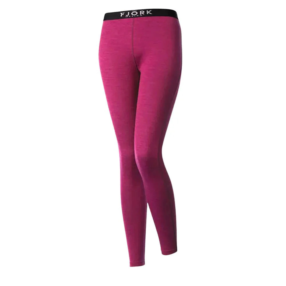 Legíny Bjork 210 dámské, barva Pink Montana, vlna merino, Fjork Merino