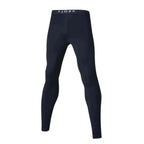 Legíny Finn 210 pánské, barva Black Laax, vlna merino, Fjork Merino