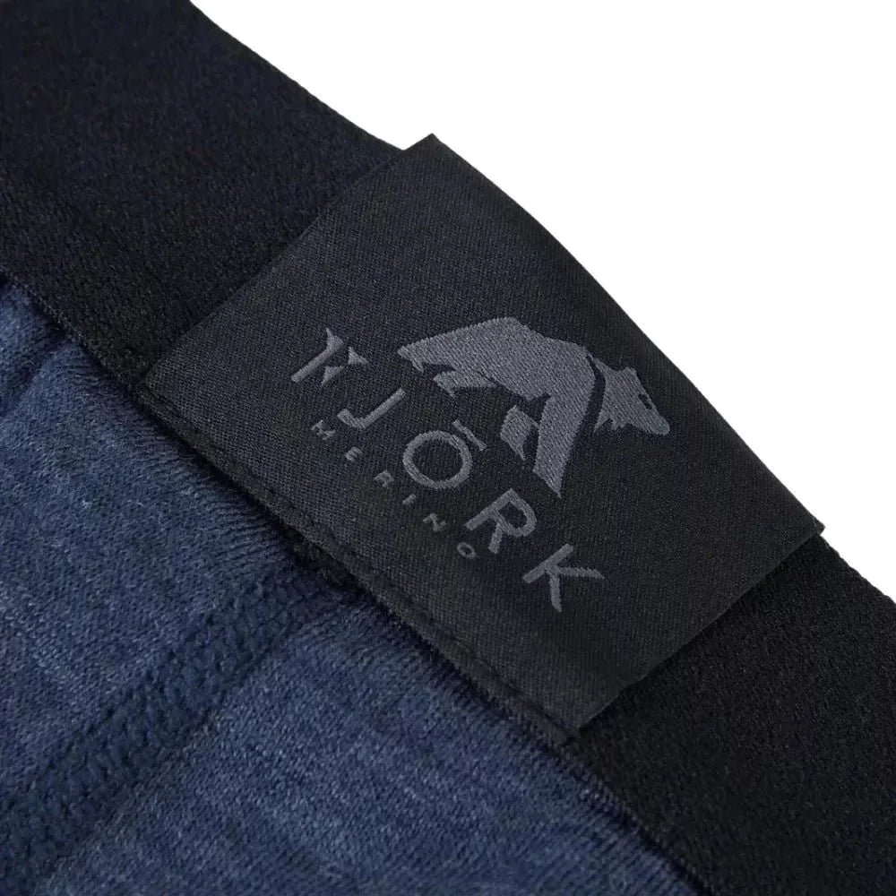 Legíny Finn 210 pánské, barva Blue St Moritz, vlna merino, Fjork Merino