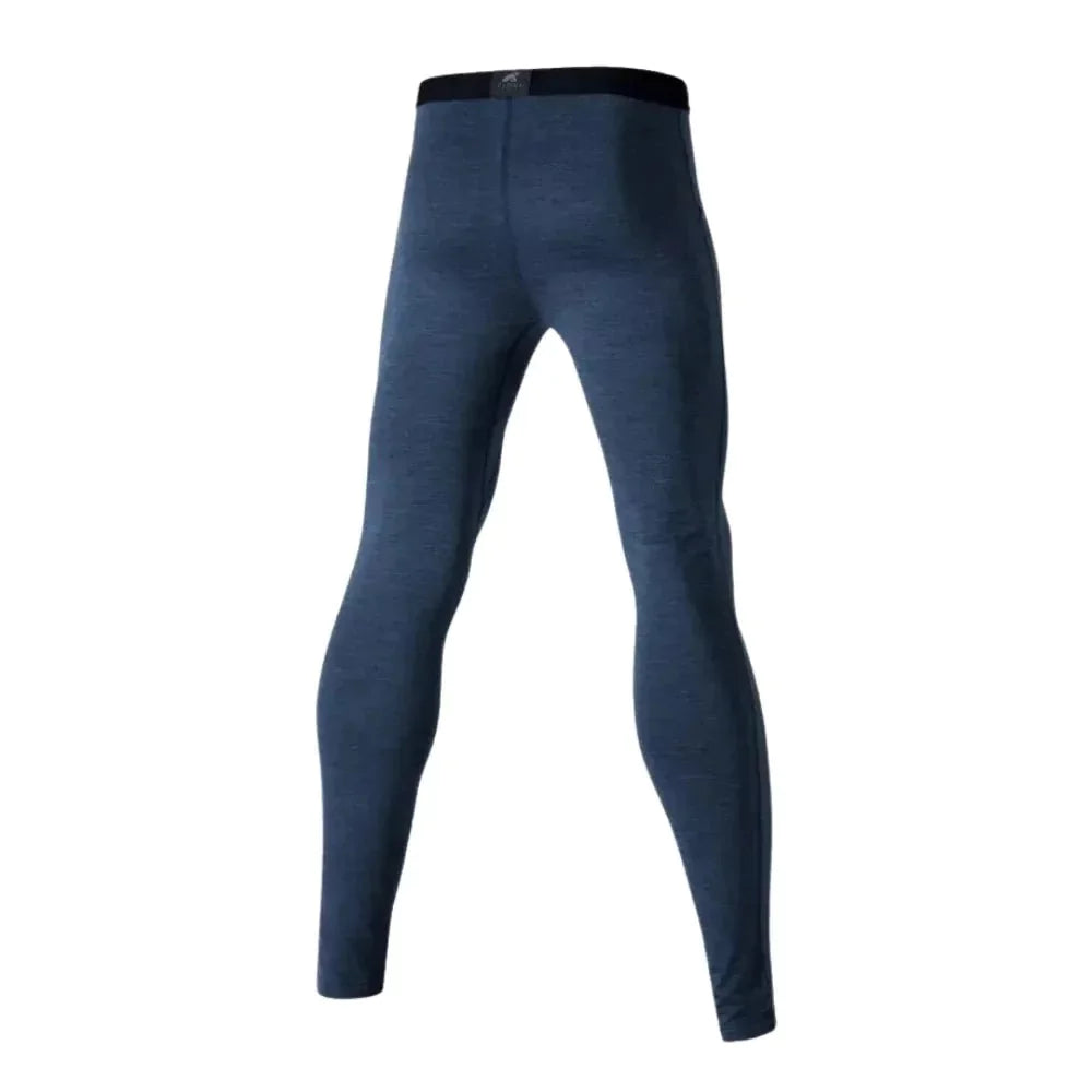 Legíny Finn 210 pánské, barva Blue St Moritz, vlna merino, Fjork Merino