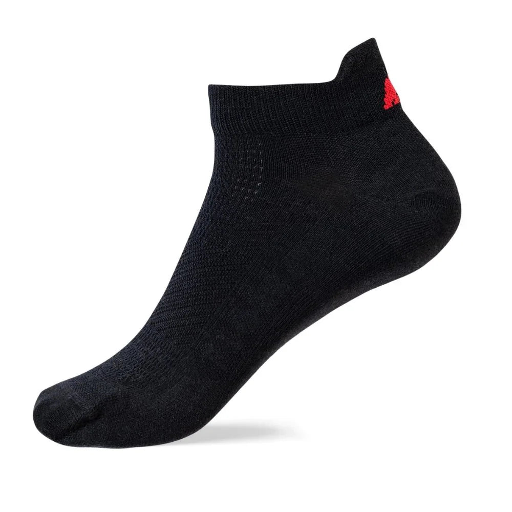 Ponožky Low Cut – balení 3 párů, barva Black Laax, vlna merino, Fjork Merino