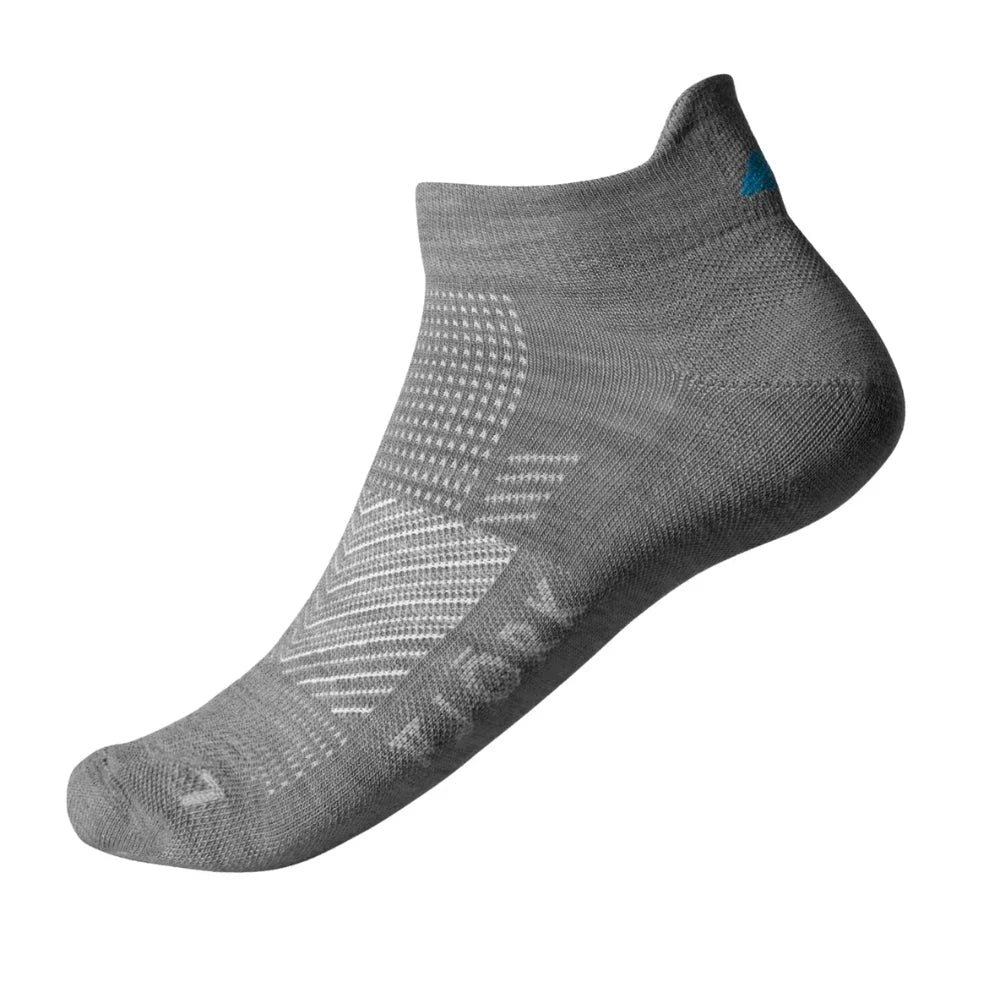 Ponožky Low Cut – balení 3 párů, barva Grey Saas Fee, vlna merino, Fjork Merino