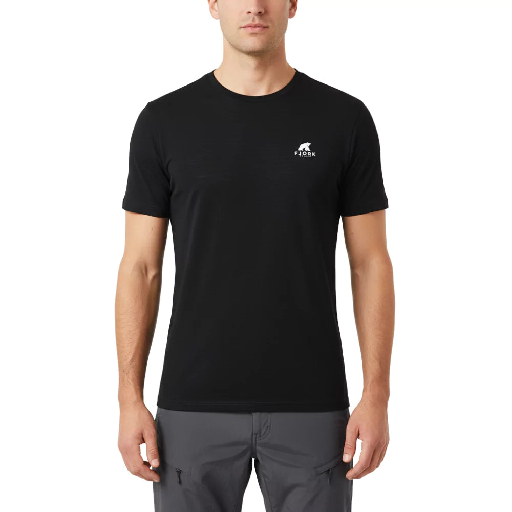 Finn MC 140 pánské, barva Black Laax, vlna merino, Fjork Merino