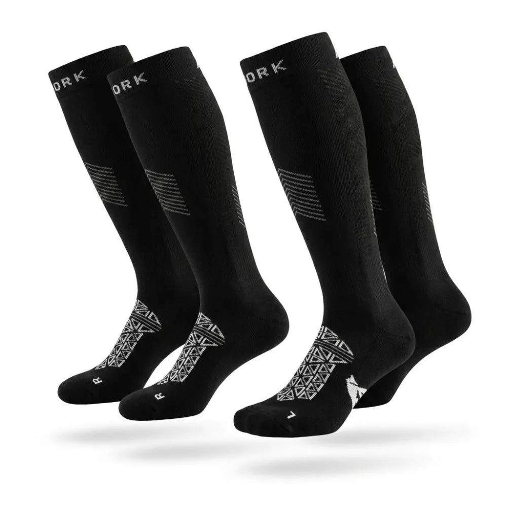 Kompresní ponožky – balení 2 párů, vlna merino, Fjork Merino