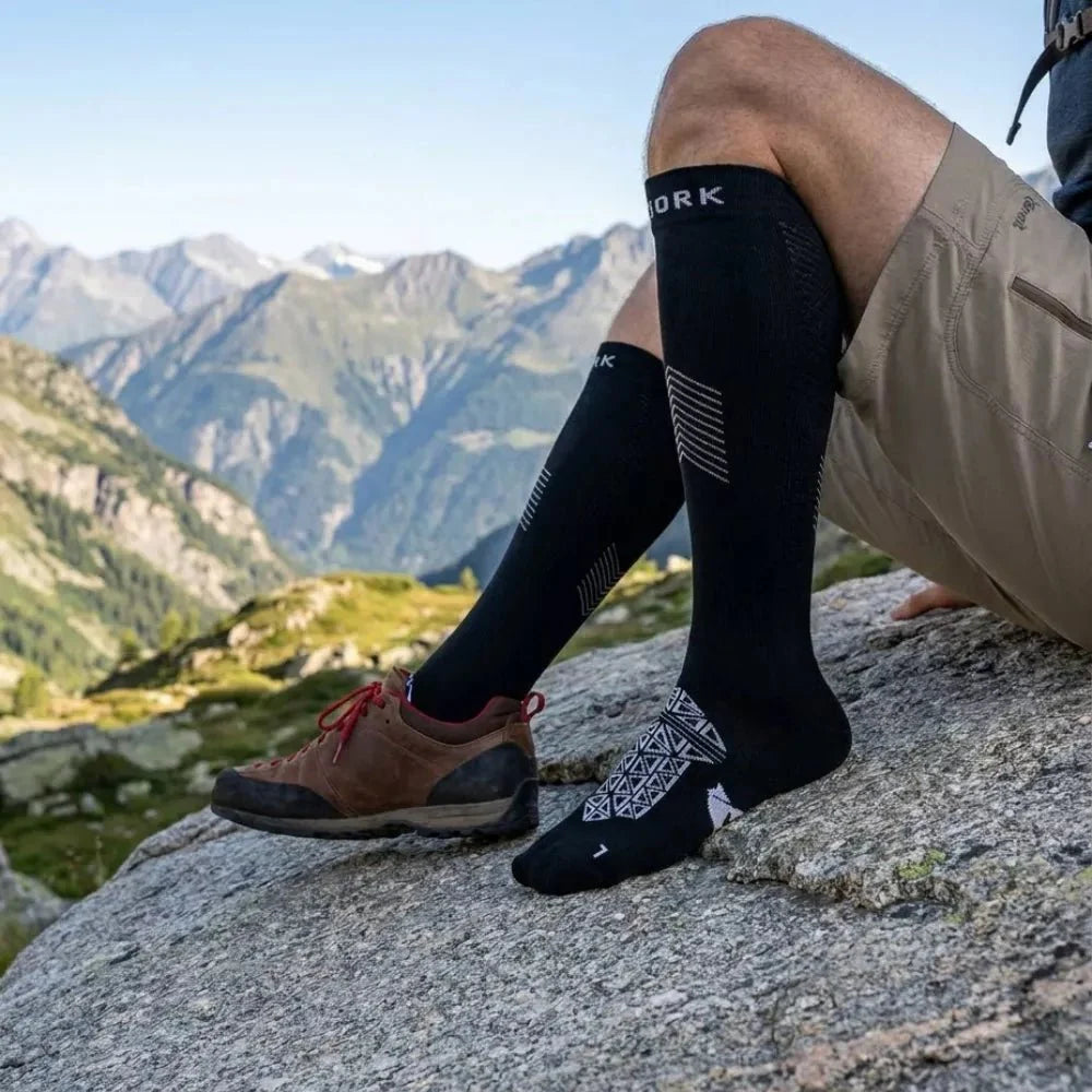 Kompresní ponožky – balení 2 párů, vlna merino, Fjork Merino