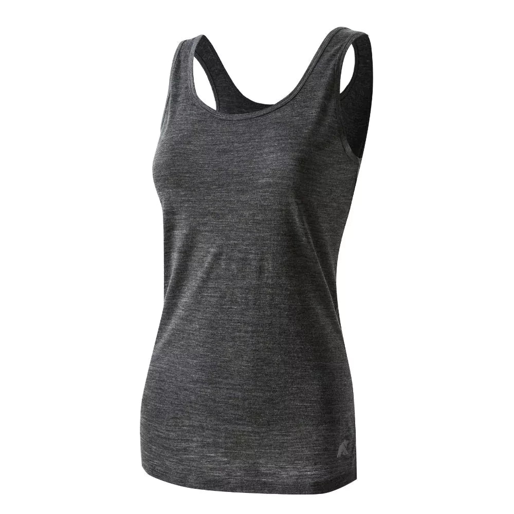 Tílko Tank 140 dámské, barva Grey Zinal, vlna merino, Fjork Merino