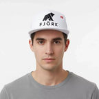 Trucker kšiltovka, barva Polar White, Fjork Merino