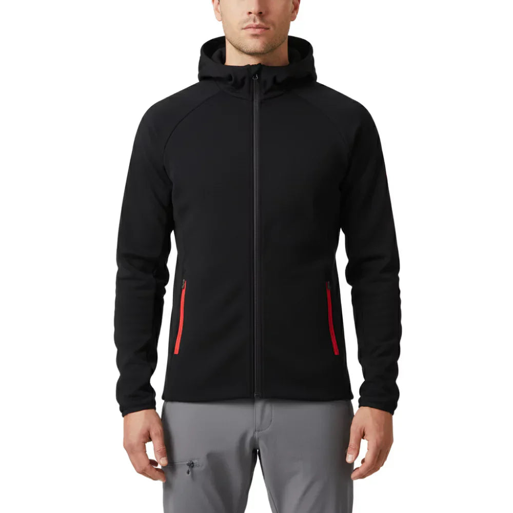 Bunda Ultra 300 pánská, barva Black Laax, vlna merino, Fjork Merino