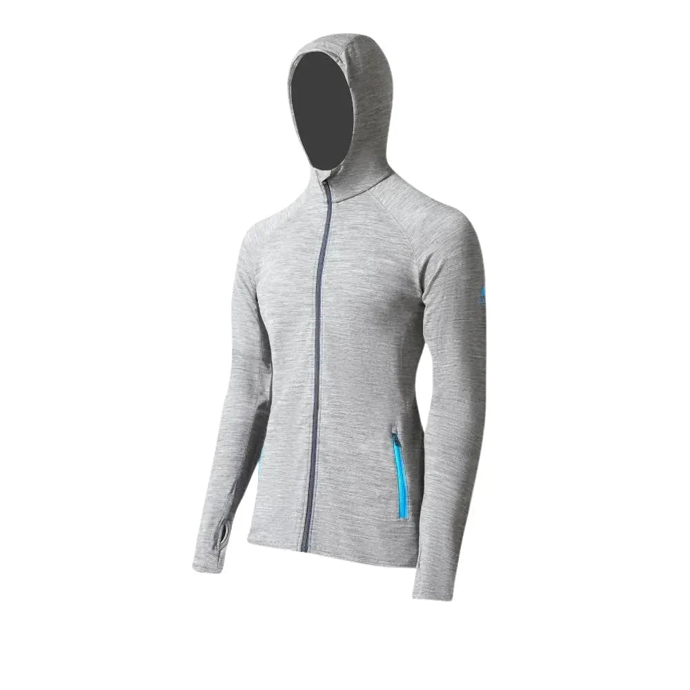 Bunda Ultra 300 pánská, barva Grey Saas Fee, vlna merino, Fjork Merino