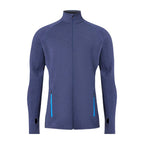Bunda Ultra 300 pánská (bez kapuce), barva Blue St Moritz, vlna merino, Fjork Merino