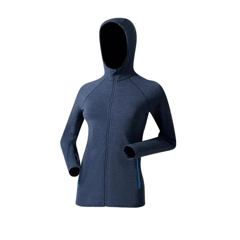 Bunda Ultra 300 dámská, barva Blue St Moritz, vlna merino, Fjork Merino