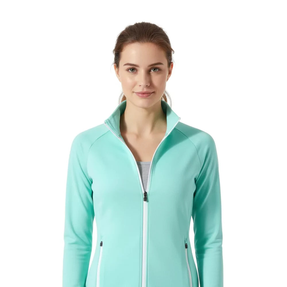Bunda Ultra 300 dámská (bez kapuce), barva Green Engelberg, vlna merino, Fjork Merino