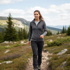 Bunda Ultra 300 dámská (bez kapuce), barva Grey Zinal, vlna merino, Fjork Merino