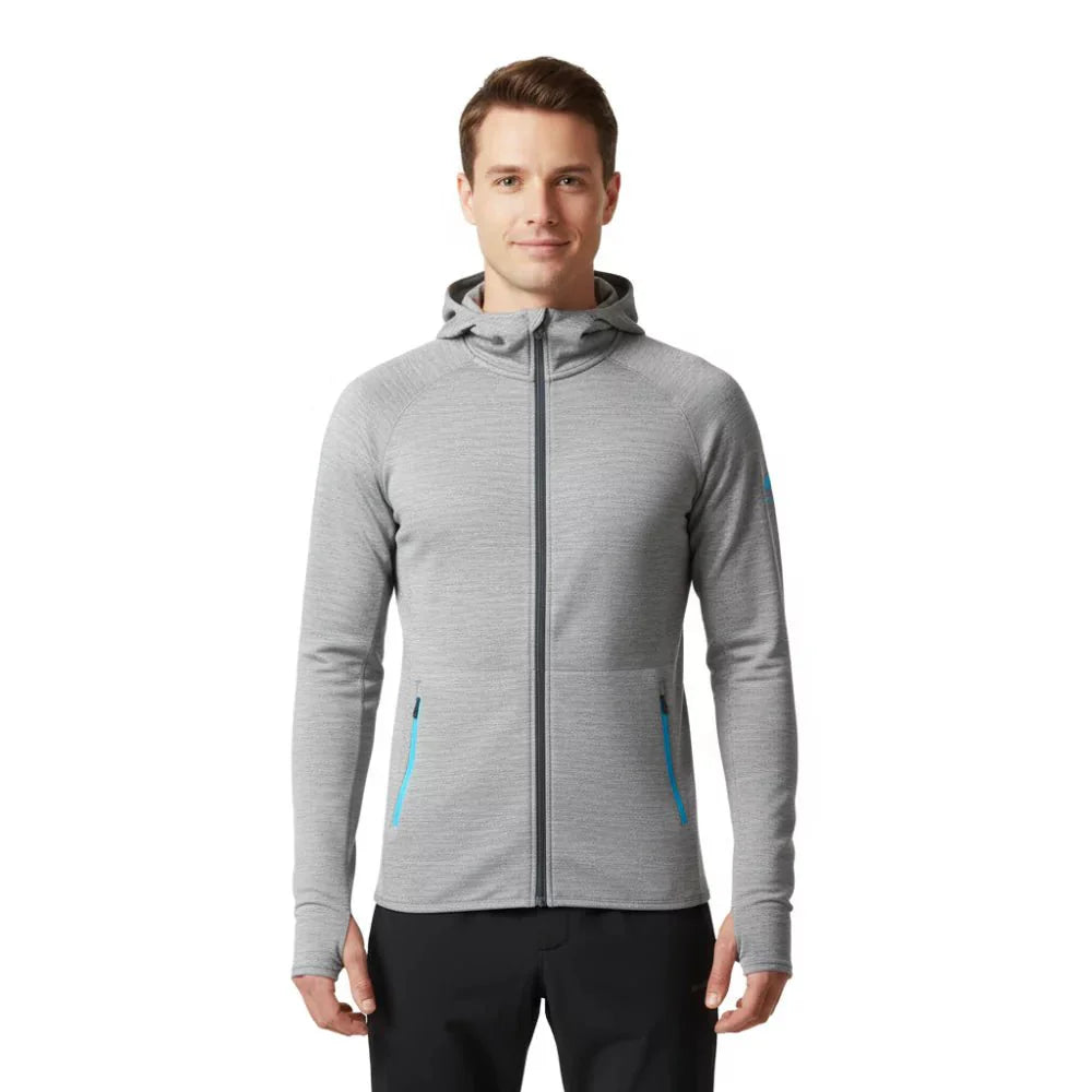 Bunda Ultra 300 pánská, barva Grey Zinal, vlna merino, Fjork Merino